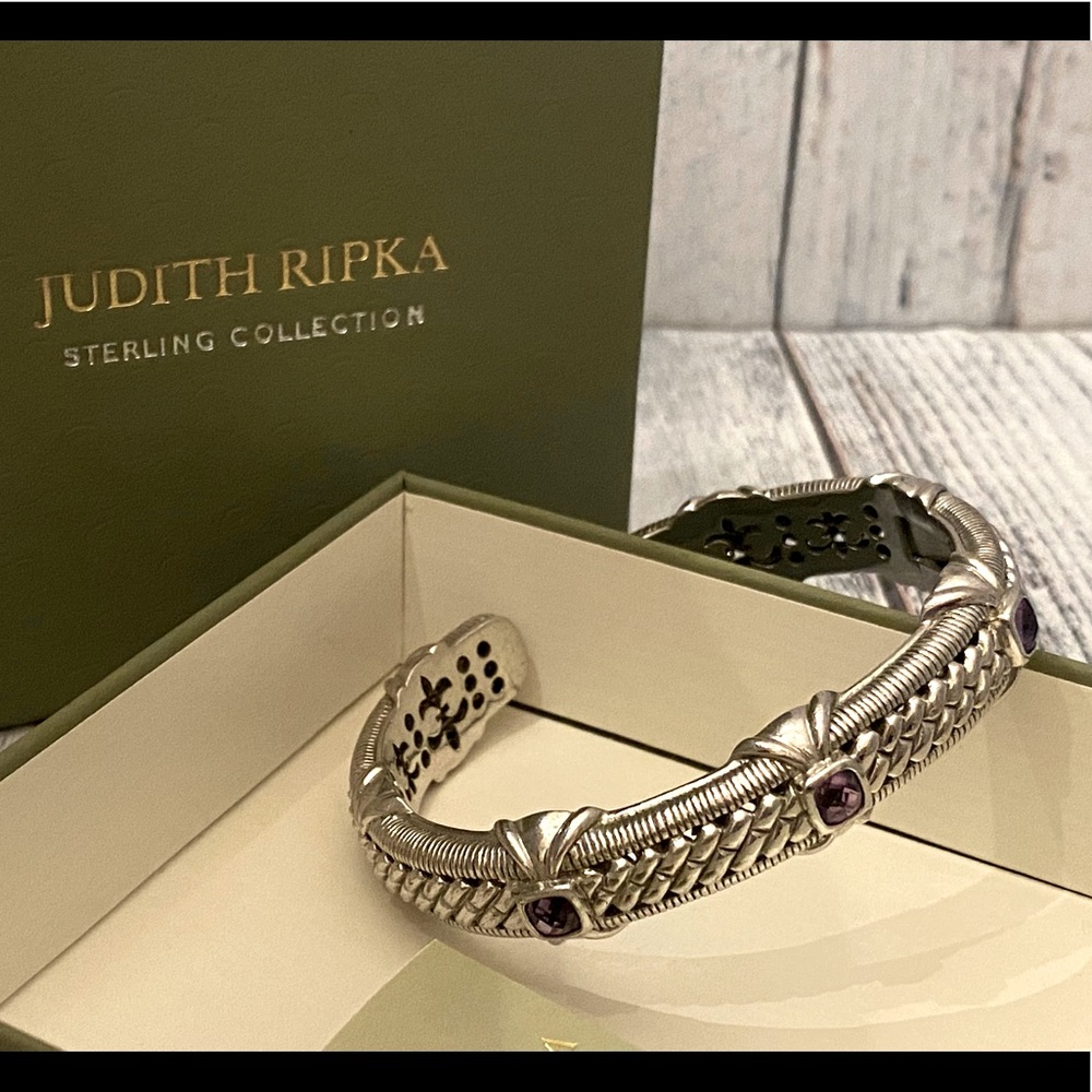 Judith Ripka Amethyst Sterling Silver Bracelet